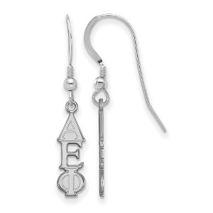 Black Bow Jewelry Sterling Silver Alpha Epsilon Phi Greek Life Dangle Earrings - 1 of 3