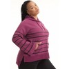 June + Vie by Roaman's Women's Plus Size Bell-Sleeve French Terry Sweatshirt - 4 of 4