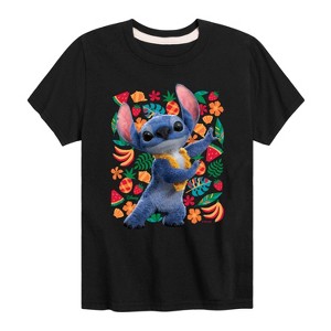 Boys' - Lilo And Stitch - Hula Dancing Short Sleeve Graphic T-Shirt - 1 of 3