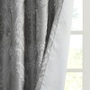 Knitted Jacquard Paisley Total Blackout Grommet Top Curtain Panel, Heavy Textured Temperature Control Curtain for All Seasons - 4 of 4