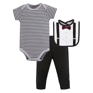 Little Treasure Baby Boy Bodysuit, Pant and Bib, Man Of Your Dreams - 1 of 1