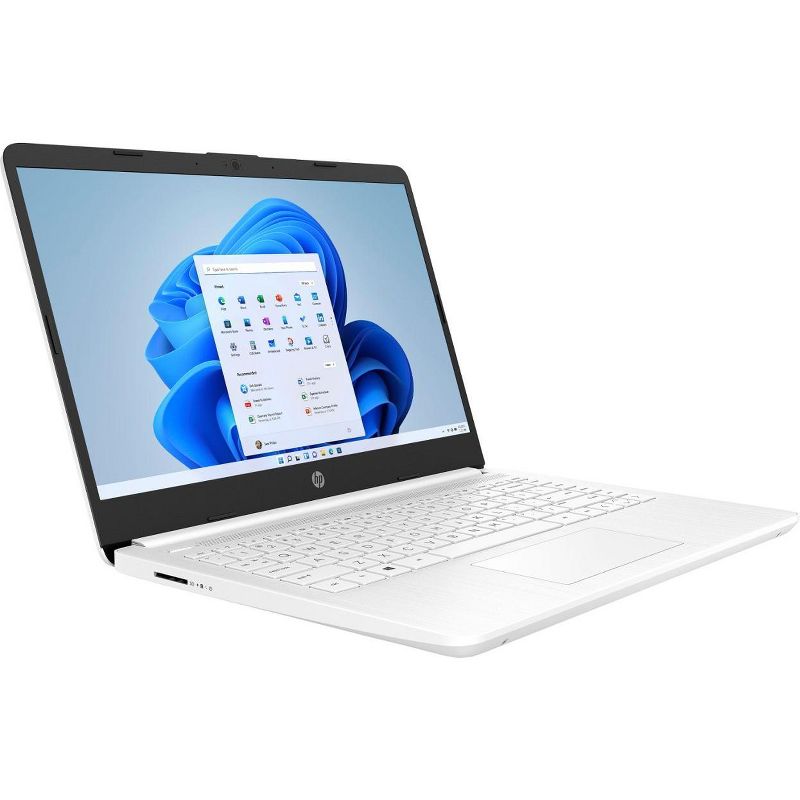 HP 14” HD Laptop, Intel Celeron N4120, 4GB RAM, 64GB eMMC, Windows 11 Home in S Mode, Snowflake White, 2 of 7