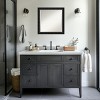 Amanti Art Downton Black Beveled Wood Framed Bathroom Vanity Wall Mirror - 4 of 4