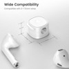 FONTOI 6 Pack Magnetic Cord Organizer, Cable Clips Holder for Nightstand, Round Cable Clips Wire Management, Universal Fit, White, 0.78"*0.44"*0.78" - 3 of 4