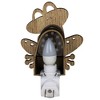 Roman 6" Wooden LED Smiling Frog Night Light - 4 of 4