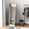 HOMCOM Full Length Glass Mirror, Freestanding or Wall Mounted Dress Mirror for Bedroom, Living Room, Bathroom, Black - 2 of 4