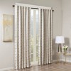 1pc 50"x95" Blackout Aurora Jacquard Curtain Panel Gray/Silver - SunSmart: Energy Efficient 95 Inch Curtain - 2 of 4