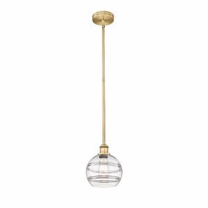 Rochester - 1 Light Stem Hung Mini Pendant In Industrial Style-9.38 Inches Tall and 8 Inches Wide - 1 of 1