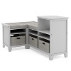 Martha Stewart Kids' Corner Reading Nook: Children's Bedroom Storage, Reading Bench with Cube Toy Storage Organizer - 2 of 4