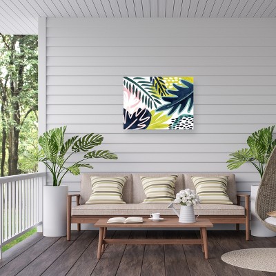 Tropical Collage 14" x 19" Outdoor Canvas Print
