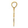 Black Bow Jewelry 14k Yellow Gold and White Rhodium #1 Mom Heart Pendant, 21mm - 2 of 4