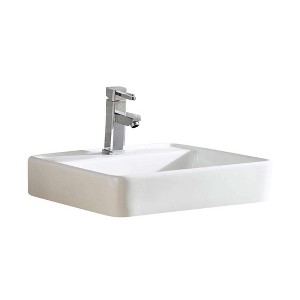 Fine Fixtures Square Vessel Bathroom Sink Vitreous China - 1 of 4