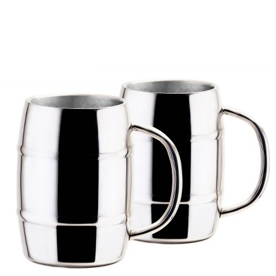 Old Dutch 33.8oz 2pk Stainless Steel KeepKool Mugs