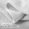 Whisper Organics, 100% Organic Waffle Blanket, Breathable Lightweight Blanket, GOTS and Fairtrade Certified, White - Queen/Full - 3 of 4