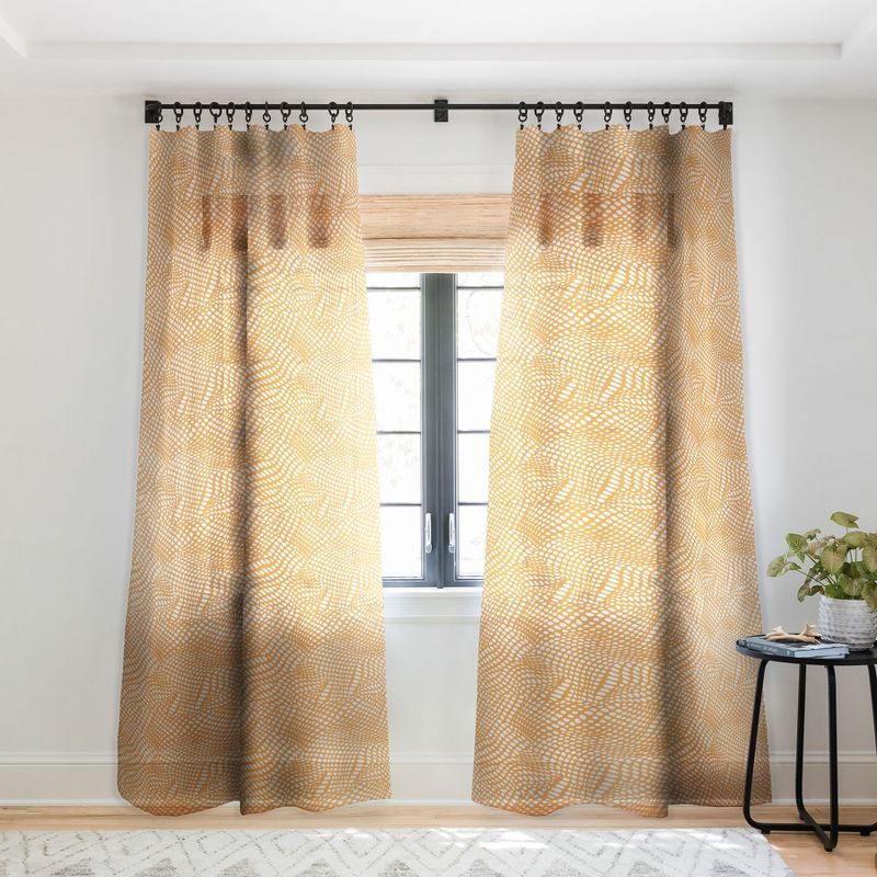 Wagner Campelo Dune Dots 3 Single Panel Sheer Window Curtain - Deny Designs, 1 of 7