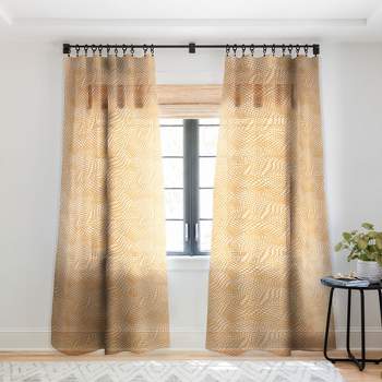 Wagner Campelo Dune Dots 3 Single Panel Sheer Window Curtain - Deny Designs