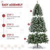 KRISRATE 6FT Christmas Tree with Pine Cones, Artificial Holiday Christmas Tree with 756 PVC Branch Tips, Easy Assembly for Home, Party, Office, Green - 4 of 4