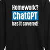 Boys' - Instant Message - Homework ChatGTP Has It Covered Long Sleeve Graphic T-Shirt - 2 of 4