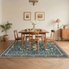 Washable Rugs for Living Room, Non Slip Floral Area Rugs, Low Pile Stain Resistant Botanical Bird Soft Carpet - 4 of 4