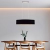 2-Light Maserlo Satin Nickel Pendant Black and Gold - EGLO: Contemporary Adjustable Cylinder Ceiling Fixture for Dry Locations - image 3 of 4