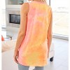 Women's V-Neck Tie Dye Tank - White Birch - 2 of 3