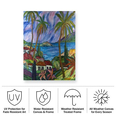 Manor Shadian Tropical Paradise Mixed Media Canvas Art