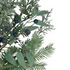 Northlight Frosted Green Mixed Foliage and Blueberries Artificial Christmas Wreath, 26-Inch, Unlit - 2 of 3