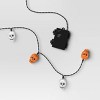 20ct LED Battery Operated Skull Halloween Indoor Outdoor Novelty String Lights Black/White/Orange - Hyde and EEK! Boutique™ - 4 of 4