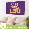 NCAA Louisiana State University Flag with Grommets, 3'x5' LSU Tigers Outdoor College Flags & Banners for Garden Patio Indoor Wall Décor - 3 of 4