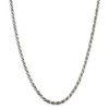 Black Bow Jewelry 3.5mm Sterling Silver, Diamond Cut Solid Rope Chain Necklace - 3 of 4