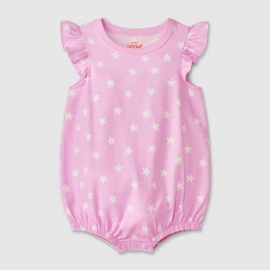 Baby Girls' Printed Ruffle Romper - Cat & Jack™ - 1 of 4