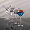 Dinewares Red Wine Glasses with Diamond Rhinestone Accent - 18 oz, 10 Inches Tall - Perfect Glasses for Bride and Groom - 2 of 4