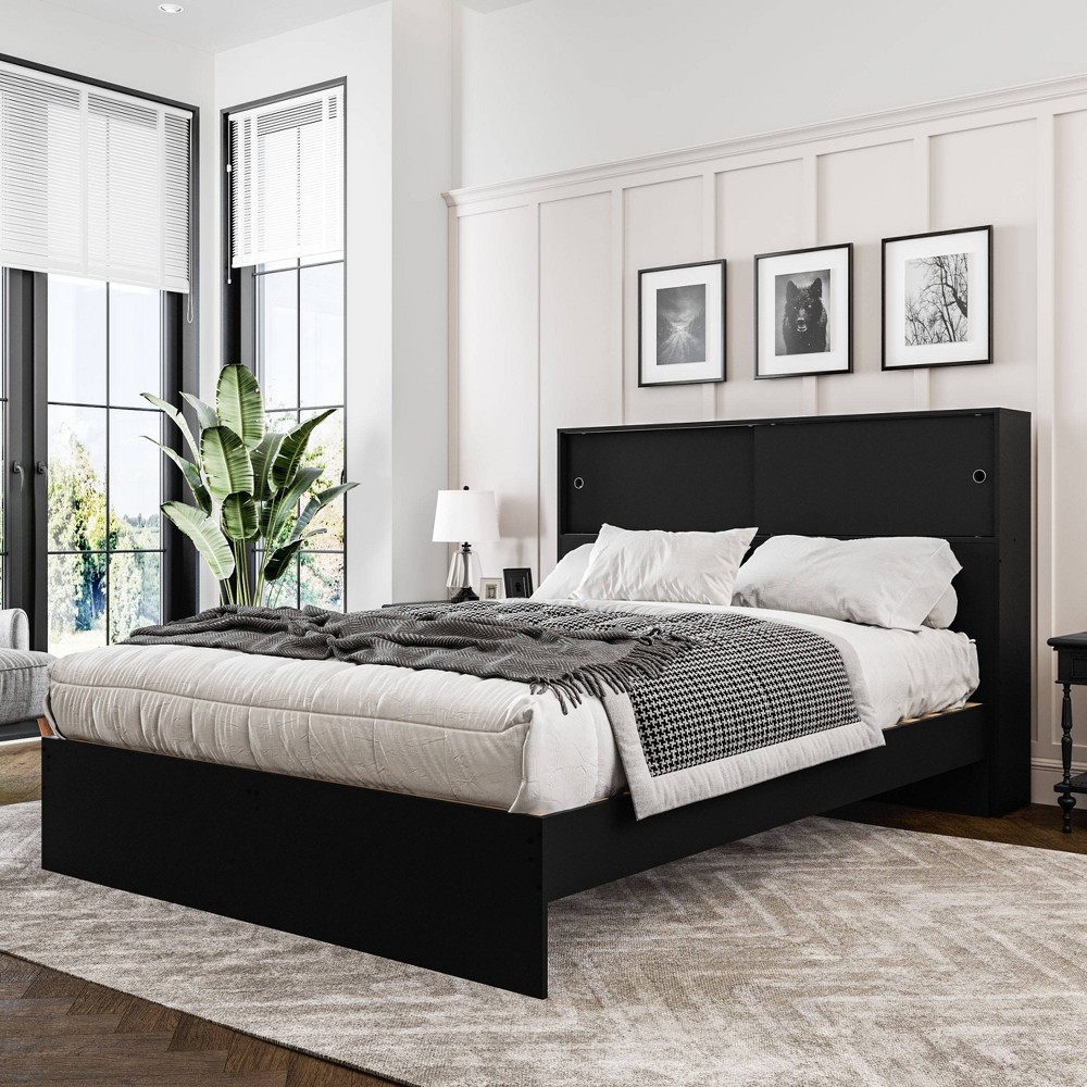 Polifurniture Queen Victoria Platform Bed Black