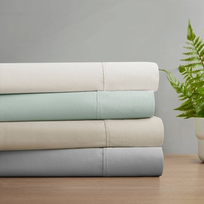 Aqua Organic Cotton King Deep Pocket Sheet Set
