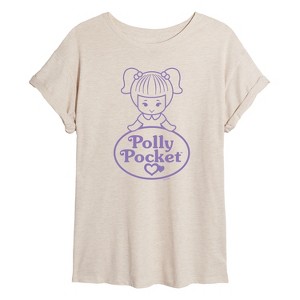Women's - Polly Pocket - Logo And Doll Oversized Graphic T-Shirt - 1 of 4