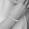Black Bow Jewelry 6mm Sterling Silver Polished Cubetto Chain Bracelet - 4 of 4