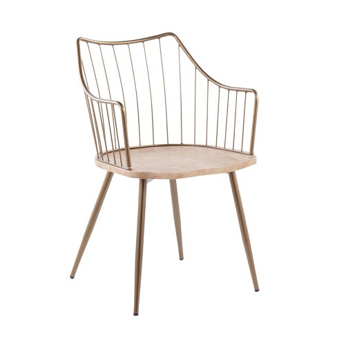 Dining chairs best sale with copper legs