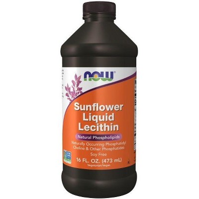 Sunflower Liquid Lecithin by Now Foods  -  16 oz Oil