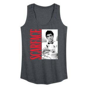 Women's - Scarface - Tony In Tuxedo Graphic Racerback Tank - 1 of 4