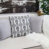 TopComfy Support Pillow Gothic Damask Skull Throw Pillow for Gothic and Halloween Decor, Gray, 17"*17"*10" - 3 of 4