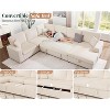 AMERLIFE 130" Sofa Bed, Sleeper Sofa, Pull Out Sleeper Couch with Storage, Convertible 6-Seater for Living Room - 4 of 4