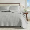 Great Bay Home Detailed Channel Stitch All-Season Reversible Quilt Set With Shams - 4 of 4