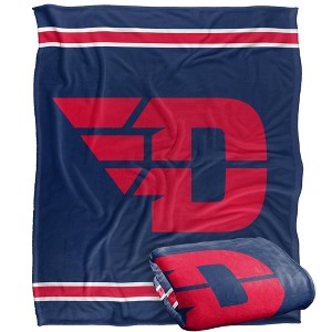 University Of Dayton Primary Logo Stripes Silky 50x60 Blanket, 1 Sided - 1 of 4