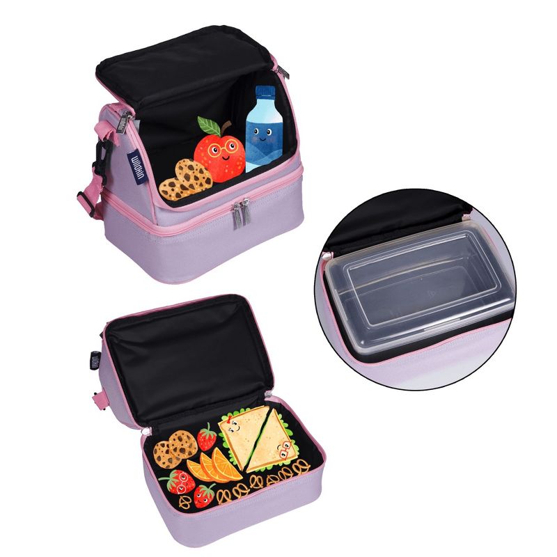 Wildkin Solid Two Compartment Kids Lunch Bag - Unisex, 5 of 6