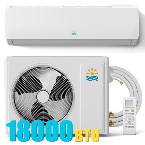 Etust 12000 BTU Mini Split AC/Heating System, 19 SEER2 Energy Efficient, 600 Sq.Ft Coverage, 115V - 1 of 4
