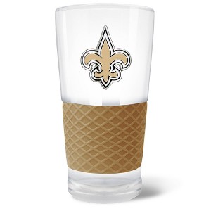NFL New Orleans Saints 22oz Pilsner Glass with Silicone Grip - 1 of 2