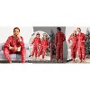 Ekouaer Christmas Onesie Matching Family Fleece Hooded One Piece Zipper Long Sleeve Pajamas with Pockets - 3 of 4