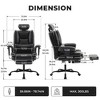 NicBex Ergonomic Office Chair with Headrest & Footrest, PU Leather High Back Gaming Computer Chair, Home Office Desk Chair with Lumbar Support - 2 of 4