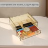 Unique Bargains Dust-proof Makeup Organizer for Earrings Jewelry Brown 1 Pc - 2 of 4