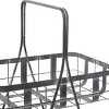Farmhouse Iron Storage Basket Gray - Olivia & May: Decorative Metal Bin for Blanket Storage, Novelty Shape, 22.85" Height - 3 of 4